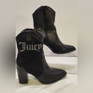 JUICY COUTURE Tamra embellished western boots